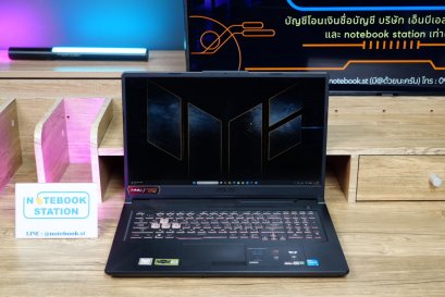 Asus TUF Gaming F17 i5-11400H RTX-3050 Ram8 SSD512 จอ17.3 144Hz จอใหญ่ภาพสวย สเปคแรง เล่นเกมทำงานไหลลื่น เครื่องพร้อมใช้งาน สุดคุ้มเพียง 14,890.-