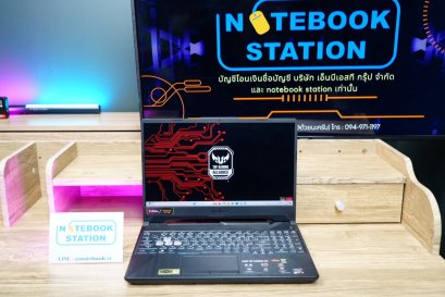 Asus TUF Gaming A15 Ryzen7-7435HS Ram8 RTX2050(4GB) 512GB M.2 จอ 15.6 FHD IPS 144Hz สเปคสูง คีย์บอร์ดไฟRGB ดีไซน์สวยเท่ดูทันสมัย พร้อมประกันศูนย์ เพียง 17,990.-
