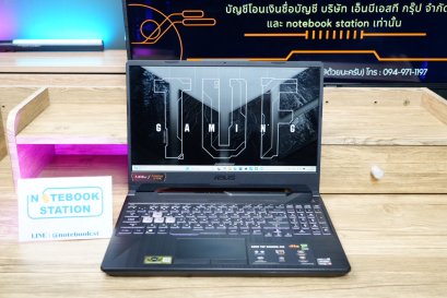 Asus TUF Gaming A15 Ryzen5-7535HS RTX2050(4GB) Ram16 SSD512 จอ 15.6 FHD 144Hz สเปคสูง คีย์บอร์ดไฟRGB ดีไซน์สวยเท่ดูทันสมัย พร้อมประกันศูนย์ เพียง 16,900.-