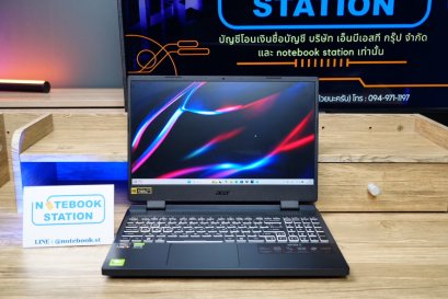 Acer Nitro 5 Ryzen5-7535HS RTX3050(4GB) RAM8 SSD512 จอ15.6 165Hz FHD เกมมิ่งรุ่นใหม่ สเปคสูง คีย์บอร์ดRGB4Zone เครื่องสวยประกันศูนย์2027 ขายเพียง 17,500.-