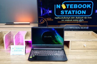 Acer Nitro 5 Ryzen5-5600H GTX1650(4GB) Ram16 SSD512 จอ15.6 144Hz สเปคเกมมิ่ง ดีไซน์สวยเท่ คีย์บอร์ดไฟRGB4โซน เครื่องพร้อมใช้งาน ขายเพียง 12,390.-