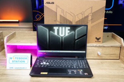 Asus TUF Gaming A15 Ryzen7-7435HS RAM16 RTX-3050(4GB) 512GB M.2 จอ15.6 FHD IPS 144Hz สเปคเกมมิ่งรุ่นใหม่ คีย์บอร์ดไฟRGB เครื่องสวยครบกล่อง ประกันศูนย์ยาว2027 ราคาสุดคุ้มเพียง 20,990.-