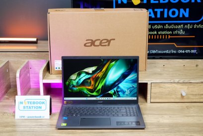 Acer Aspire 5 i3-1315U Ram8 512GB M.2 จอ15.6นิ้ว FHD IPS สเปคดีทำงานเก่ง ดีไซน์เครื่องสวยบางเบา เครื่องพร้อมใช้งาน ขายถูกเพียง 8,890.-
