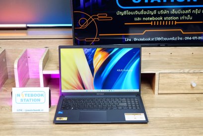Asus Vivobook 15 i5-1235U Ram8 SSD512 จอ15.6 FHD สเปคดีทำงานเก่ง จอใหญ่มีแป้นตัวเลขแยก เครื่องพร้อมใช้งานเพียง 11,790.-เท่านั้น