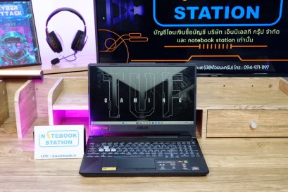 Asus TUF Gaming A15 Ryzen7-7445HS Ram16 RTX-3050(4GB) 512GB M.2 จอ 15.6 FHD IPS 144Hz สเปคสูง คีย์บอร์ดไฟRGB ดีไซน์สวยเท่ดูทันสมัย พร้อมประกันศูนย์ ขายเพียง 20,590.-