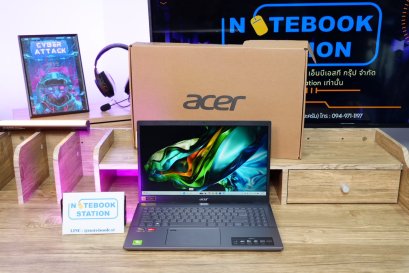 Acer Aspire 5 Ryzen5-5625U Ram8 SSD512 จอ15.6 FHD IPS สเปคทำงาน มีไฟใต้คีย์บอร์ด เพียง 9,990.-