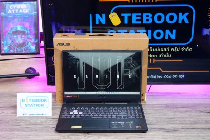 Asus TUF Gaming A15 Ryzen 7 170 RTX 3050 RAM16 512GB. M.2 จอ15.6นิ้ว FHD 144Hz เกมมิ่งรุ่นใหม่ สเปคแรง ครบกล่องประกันศูนย์2028 ขายเพียง 22,990.-