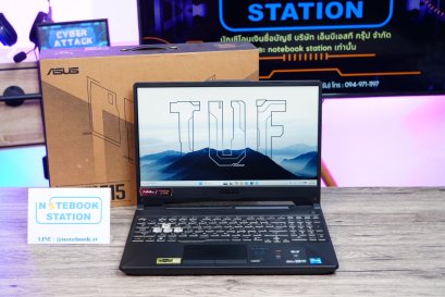 Asus TUF Gaming F15 i5-11400H RTX3050(4GB) Ram8 SSD512 จอ15.6 FHD 144Hz สเปคเกมมิ่ง คีย์บอร์ดไฟRGB เครื่องสวยดีไซน์สุดเท่ ขายเพียง 15,999.-