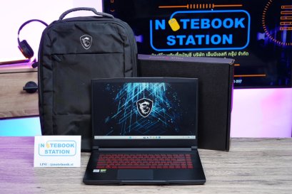 Msi GF63 Thin i7-10750H GTX1650(4GB) Ram8 SSD512 จอ15.6 FHD 144Hz สเปคเกมมิ่ง คีย์บอร์ดไฟสีแดง เครื่องพร้อมใช้งาน ขายเพียง 13,800.- อุปกรณ์ครบกล่อง
