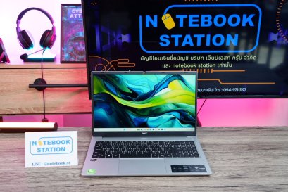 Acer Aspire Lite 15 Ryzen5-7430U Ram16 SSD512 15.6 FHD IPS สเปคสูง ทำงานเก่ง ตัวเครื่องดีไซน์สวย บางเบา ราคาเพียง 11,500.- มีประกันศูนย์