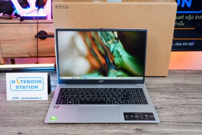 Acer Aspire Lite 15 Ryzen5-7430U Ram16 SSD512 15.6 FHD IPS สเปคสูง ทำงานเก่ง ตัวเครื่องดีไซน์สวย บางเบา ราคาเพียง 11,590.- มีประกันศูนย์