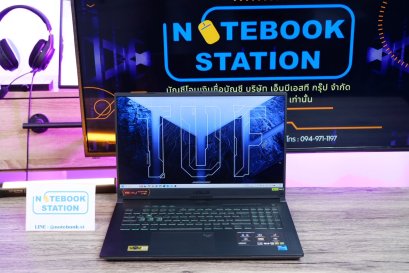 Asus TUF Gaming F17 i7-13620H RTX-4060(8GB) Ram16 512GB M.2 จอใหญ่ 17.3 FHD 144Hz เกมมิ่งสเปคสูงจัดเต็ม คีย์บอร์ดไฟแบบRGB ดีไซน์สวยฝาหลังสุดเท่ มีประกันศูนย์2027 ราคาเพียง 32,990.-