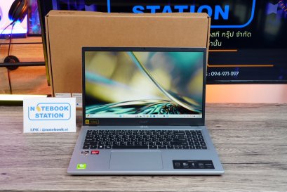 Acer Aspire 3 Ryzen3-7320U Ram16 512GB M.2 จอ15.6นิ้ว FHD IPS สเปคทำงานรุ่นใหม่ ดีไซน์เครื่องสวยบางเบา เครื่องพร้อมใช้งานขายเพียง 9,990.-เท่านั้น พร้อมประกันศูนย์