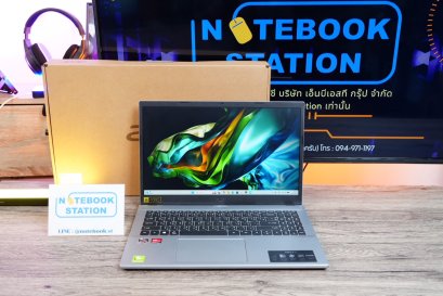 Acer Aspire 3 15 Ryzen7-5700U Ram16 512GB M.2 จอ15.6 FHD IPS สเปคสูงทำงานเก่ง ดีไซน์เรียบสวย บางเบา เครื่องพร้อมใช้งานเพียง 10,900.- มีประกันศูนย์