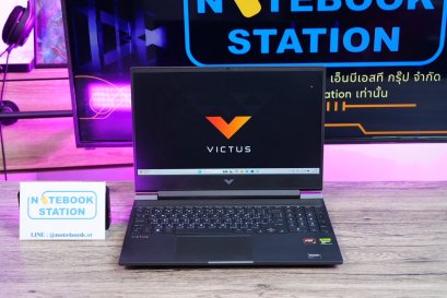 HP Victus Gaming 15 Ryzen5-8645HS Ram16 RTX-4050(6GB) SSD1TB จอ15.6 FHD 144Hz สเปคเกมมิ่งAIรุ่นใหม่ คียบอร์ดไฟสีขาว ดีไซน์สวยเรียบหรู ดูทันสมัย เครื่องพร้อมใช้งาน ขายเพียง 23,990.-