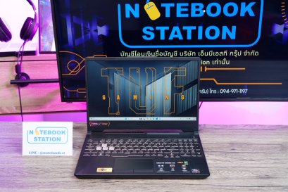Asus TUF Gaming A15 Ryzen5-7535HS RTX2050(4GB) Ram8 SSD512 จอ 15.6 FHD 144Hz สเปคสูง คีย์บอร์ดไฟRGB ดีไซน์สวยเท่ดูทันสมัย พร้อมประกันศูนย์ เพียง 16,990.-