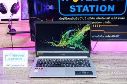 Acer Aspire 5 Ryzen5-5500U Ram8 SSD512 จอ15.6 FHD IPS สเปคดี ทำงานเก่ง ดีไซน์สวย คีย์บอร์ดไฟ ขายเพียง 8,990.-