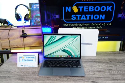 APPLE Macbook Air 13 (2020) Core i3 Ram8 SSD256 จอ13.3 นิ้ว Cycle count 375 ครั้ง สเปคทำงาน ใช้งานทั่วไป รีเซ็ตพร้อมใช้งาน ขายถูกเพียง 8,999.-