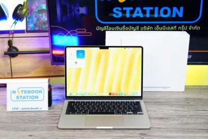 APPLE Macbook Air M3 (2024) Ram8 SSD256 จอ13.6 ระดับ2k Cycle count เพียง 48 ครั้ง เครื่องสวยมากเครื่องพร้อมใช้งาน ราคา 23,990.-