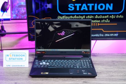 Asus TUF Gaming A15 Ryzen7-4800H RTX-3050(4GB) Ram8 SSD512GB จอ15.6 FHD 144Hz สเปคเกมมิ่ง คีย์บอร์ดไฟRGB ดีไซน์สวยเท่ เครื่องพร้อมใช้งานในราคาสุดคุ้มเพียง 16,500.-