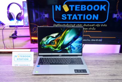 Acer Aspire Lite 16 i5-1334U Ram16 512GB M.2 จอใหญ่16นิ้ว FHD+ สเปคทำงานรุ่นใหม่ จอใหญ่ภาพสวยคมชัด ดีไซน์สวยบางเบา เครื่องมีประกันศูนย์ ขายเพียง 11,590.-