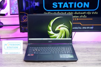 MSI Bravo 15 Ryzen5-7535HS การ์ดจอแยกRX6550M(4GB) Ram8 SSD512 จอ15.6 144Hz เครื่องสวยสเปคเกมมิ่ง เพียง 16,500.-