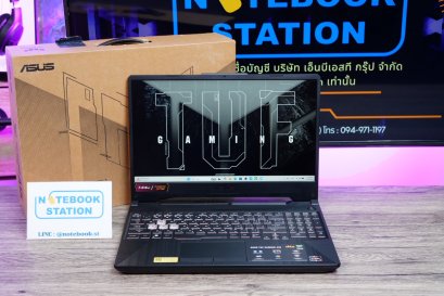 Asus TUF Gaming A15 Ryzen7-7435HS RAM16 RTX3050(4GB) SSD512 จอ15.6 FHD IPS 144Hz สเปคเกมมิ่ง คีย์บอร์ดไฟRGB เครื่องสวย มีประกันศูนย์ยาว2027 ขายเพียง 20,590.-