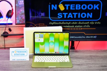 APPLE MacBook Neo (Citrus) รุ่นใหม่ chip A18 Pro Ram8 SSD512 จอ13นิ้ว Liquid Retina รอบชาร์จ 3 ครั้ง สุขภาพแบตปกติ อุปกรณ์แท้ครบกล่อง รีเซ็ตพร้อมใช้งานราคาเพียง 20,990.-เท่านั้น
