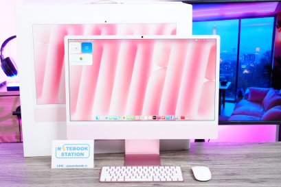 Apple iMac (2024) Chip M4 Ram16GB SSD512 จอขนาด 24นิ้ว ความชัดระดับ Retina 4.5k จอภาพสวย สเปคสูง อุปกรณ์ครบเซ็ตพร้อมประกันศูนย์Care+ ยาวถึงปี2028 ราคาสุดคุ้มเพียง 38,990.-