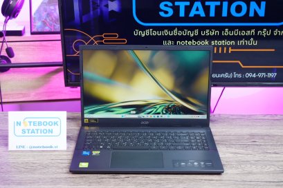Acer Aspire 7 i5-12450H RTX2050(4BG) RAM8 SSD512GB จอ15.6นิ้ว FHD 144Hz สเปคสูงมีการ์ดจอแยก ดีไซน์เครื่องสวยเรียบหรูดูทันสมัย มีประกันศูนย์เครื่องพร้อมใช้งานในราคาสุดคุ้มเพียง 16,790.-
