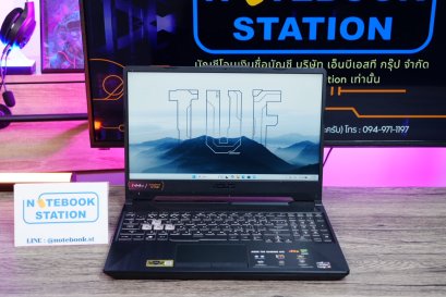 Asus TUF Gaming A15 Ryzen5-7535HS Ram16 RTX3050(4GB) SSD512 จอ 15.6 FHD 144Hz สเปคเกมมิ่ง คีย์บอร์ดไฟRGB ดีไซน์สวยสุดเท่ เครื่องพร้อมใช้งานเพียง 15,990.-เท่านั้น