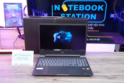 HP Victus Gaming 15 Ryzen5-8645HS Ram16 RTX-4050(6GB) 512GB M.2 จอ15.6 FHD 144Hz สเปคเกมมิ่งAIรุ่นใหม่ ดีไซน์สวยเรียบหรูดูทันสมัย ประกันศูนย์ยาว2027 ขายเพียง 24,500.-