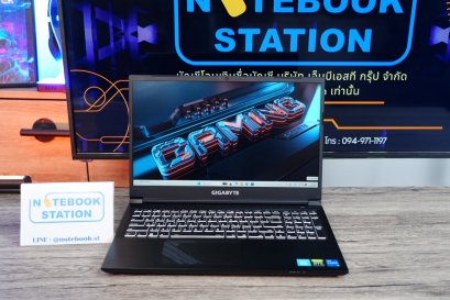 Gigabyte G5 GE i5-12500H RTX3050(4GB) Ram16 SSD512 จอ15.6 144Hz สเปคเกมมิ่ง คีย์บอร์ดมีไฟRGBปรับสีได้ ดีไซน์สวยเท่ดูทันสมัย เครื่องพร้อมใช้งาน เพียง 16,990.-
