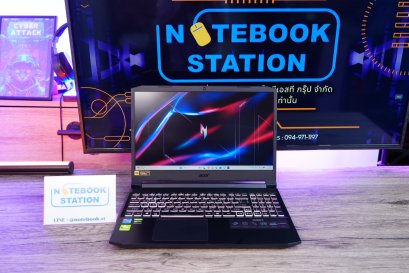 Acer Nitro 5 i7-11800H GTX1650(4GB) Ram16 SSD512 จอ15.6 FHD 144Hz สเปคเกมมิ่ง คีย์บอร์ดไฟRGB4โซน เครื่องพร้อมใช้งาน เพียง 14,500.-