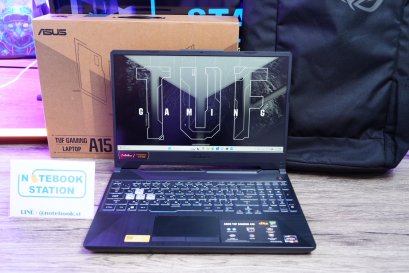 Asus TUF Gaming A15 Ryzen7-7435HS RAM16 RTX-3050(4GB) SSD512 จอ15.6 FHD IPS 144Hz สเปคเกมมิ่ง คีย์บอร์ดไฟRGB เครื่องสวย มีประกันศูนย์ยาว2027 ราคาสุดคุ้มเพียง 19,999.-