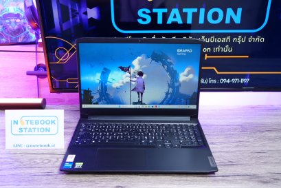Lenovo IdeaPad Gaming 3 i5-11320H RAM16 RTX-3050(4GB) SSD512 จอ15.6 FHD 120Hz สเปคเกมมิ่ง คีย์บอร์ดไฟสีขาว ดีไซน์หลังเรียบสวย เครื่องพร้อมใช้งาน เพียง 15,900.-