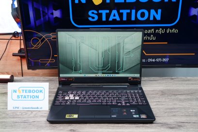 Asus TUF Gaming A15 Ryzen7-4800H RTX3050(4GB) Ram16 SSD512GB จอ15.6 FHD 144Hz สเปคเกมมิ่ง คีย์บอร์ดไฟRGB ดีไซน์สวยเท่ เครื่องพร้อมใช้งานในราคาสุดคุ้มเพียง 16,500.-