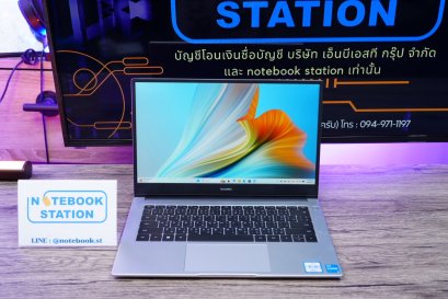 Huawei Matebook D14 i3-1115G4 Ram8 SSD256 จอ14 FHD IPS สเปคดี ตัวเครื่องสวย เบาบาง ราคาเพียง 8,890.-