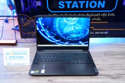 Lenovo IdeaPad Gaming 3 I5-10300H GTX1650(4GB) Ram16 SSD512 จอ15.6 144Hz สเปคเกมมิ่ง คีย์บอร์ดไฟสีฟ้า เครื่องพร้อมใช้งาน ขายถูกเพียง 12,500.-