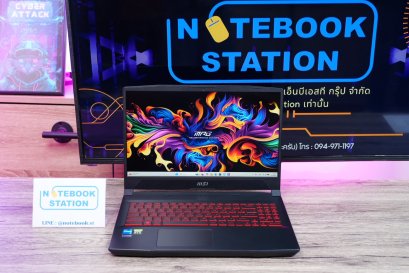 MSI GF66 Katana i7-12700H RTX3050Ti(4GB) Ram8 SSD512GB จอ15.6 FHD 144Hz เกมมิ่งสเปคสูง คีย์บอร์ดไฟสีแดง วัสดุดี ดีไซน์สวยเท่ เครื่องพร้อมใช้งาน ราคาเพียง 17,500.-