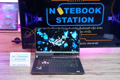 Asus ROG Strix G15 Ryzen7-4800H Ram16 RTX-3050Ti(4GB) 512GB M.2 จอ15.6 FHD IPS 144Hz สเปคเกมมิ่ง ดีไซน์สุดเท่ ไฟRGBแบบจัดเต็ม เครื่องสวยพร้อมใช้งาน เพียง 19,990.-