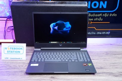 HP Victus Gaming 15 Ryzen5-8645HS Ram16 RTX-4050(6GB) 512GB M.2 จอ15.6 FHD 144Hz สเปคเกมมิ่งAIรุ่นใหม่ ดีไซน์สวยเรียบหรูดูทันสมัย ประกันศูนย์ยาว2027 ขายเพียง 24,500.-