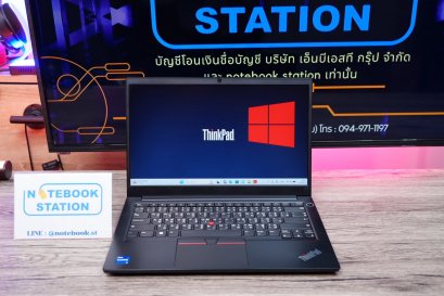 Lenovo ThinkPad E14 Gen4 i7-1255U Ram16 SSD512 จอ14นิ้ว FHD สเปคดีทำงานเก่ง ดีไซน์เล็กกะทักรัด พกพาใช้งานได้สะดวก เครื่องพร้อมใช้งานเพียง 15,990.-