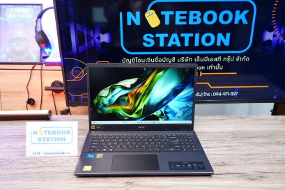 Acer Aspire 7 i5-12450H RTX-2050(4GB) RAM8 SSD512 จอ15.6นิ้ว FHD 144Hz สเปคสูงมีการ์ดจอแยก ดีไซน์บางเบาดูทันสมัย เครื่องพร้อมใช้งานในราคาสุดคุ้มเพียง 15,990.-