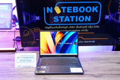 Asus Vivobook Pro 14 OLED Ryzen9-5900HX Ram16 SSD512 จอ14 OLED 90Hz สเปคสูง ภาพสวยคมชัดมาก ดีไซน์ทันสมัย เบาบางเพียง1.4Kg ราคา 19,990.-
