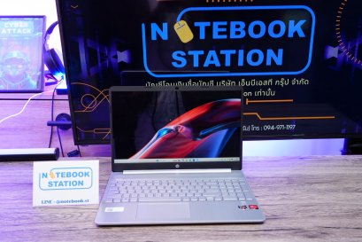 Hp 15s Ryzen3-5300U Ram8 SSD256 จอ15.6 FHD IPS สเปคทำงาน หน้าจอใหญ่ ขายเพียง 7,800.-