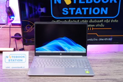 HP 15s i3-1005G1 การ์ดจอแยกMX150(2GB) Ram4 SSD256 จอ15.6" FHD สเปคทำงาน เพียง 6,990.-
