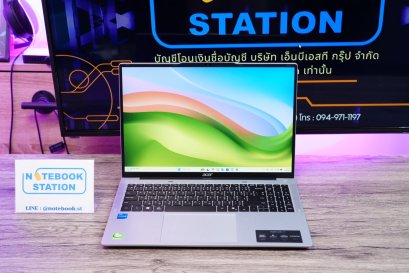 Acer Aspire Lite 16 i5-1334U Ram16 512GB M.2 จอใหญ่16นิ้ว FHD+ สเปคทำงานรุ่นใหม่ จอใหญ่ภาพสวยคมชัด ดีไซน์สวยบางเบา เครื่องมีประกันศูนย์ ขายเพียง 12,800.-