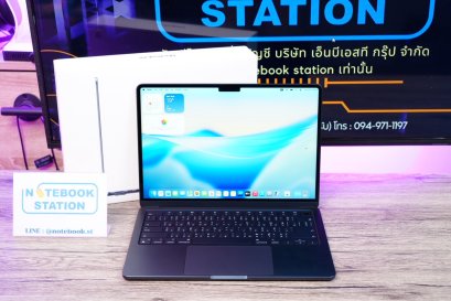 (สินค้าเครื่องโชว์)APPLE Macbook Air M3 (2024) Ram8 SSD256 จอ13.6 ระดับ2k Cycle count เพียง 89 ครั้ง เครื่องสวยมากเครื่องพร้อมใช้งาน ราคา 23,990.-