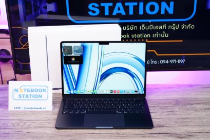 (สินค้าเครื่องโชว์)APPLE Macbook Air M3 (2024) Ram16 SSD256 จอ13.6 ระดับ2k Cycle count เพียง 16 ครั้ง เครื่องสวยมากเครื่องพร้อมใช้งาน ราคา 25,990.-
